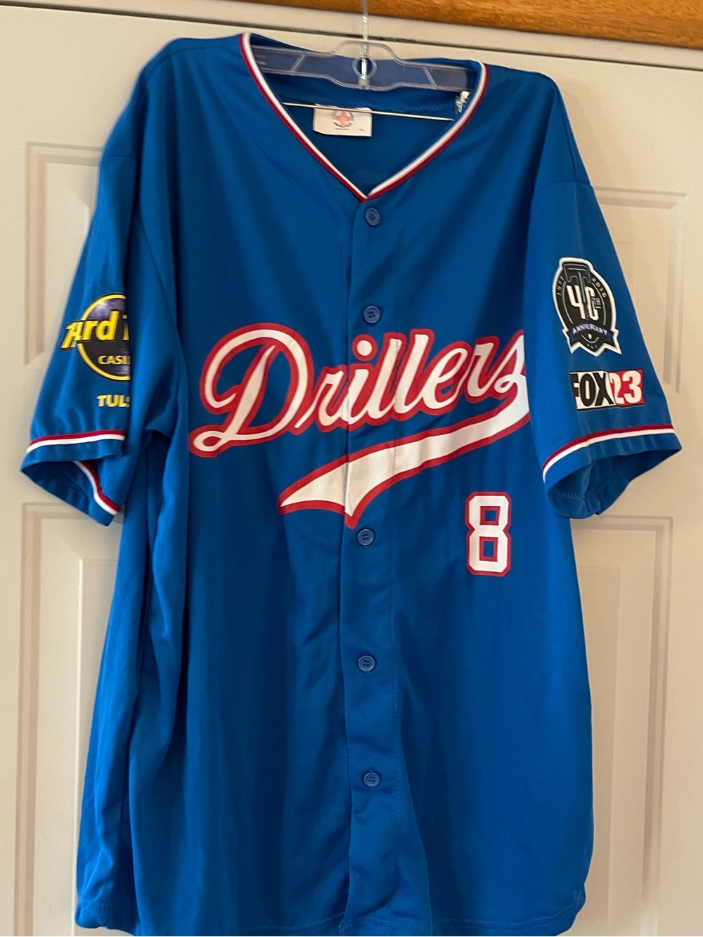 Tulsa Drillers 2016 SGA Ivan Pudge Rodriguez #8 Jersey - XL